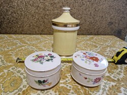 Porcelain containers with lids