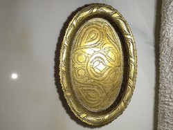 Beautiful patterned copper small bowl holder tray