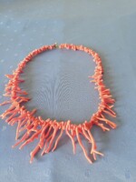 Necklace made of real coral 47 cm