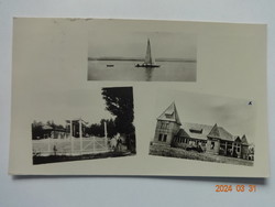 Old postcard: gárdony, details (1956)