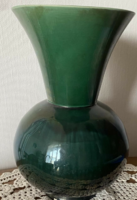 Green vase by Zsolnay