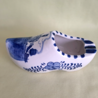 Dutch delft porcelain, shoe bowl, ashtray