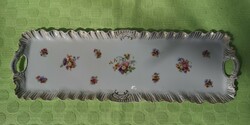 Antique porcelain cake stand, tray