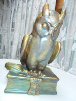Zsolnay eosin owl 31cm 8936