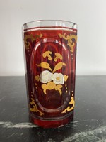 Címeres festett üveg pohár
