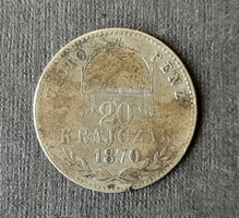 20 Krajczár 1870 approx