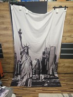 2 New York pattern blackout curtains