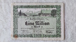 Inflációs notgeld, 1 millió márka - Leutkirch, Baden-Württember, 1923 (VF+) | 1 db bankjegy