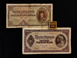 A "NAGY PENGŐK" - 1945 - 50 PENGŐ - 100 PENGŐ