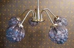 A special glass-covered retro chandelier!