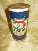 Old yestor soup cube box metal box Budapest salami factory