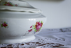 Zsolnay soup bowl, with a Pentecost bouquet.