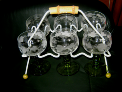 Römer wine glass set with holder