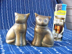 Couple of copper miniature cats
