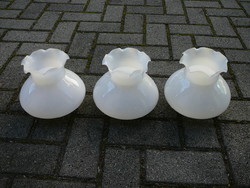 3 glass lampshades