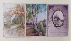 3 old landscape postcards