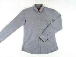 Original hugo boss slim fit (m) long sleeve men's gray shirt