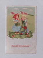 Old postcard art postcard kids