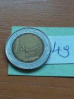 Italy 500 lira 1984 r, bimetal, Quirinale Palace Rome 49