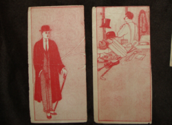 Antique biankó counting slip - samples approx. From the 20s