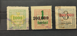 1946. Szeged city tax stamps.
