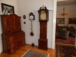 Also video - 4 heavy special function, carefully maintained and preserved pendulum clocks from the 19th century