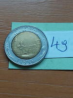 Italy 500 lira 1990 r, bimetal, Quirinale Palace Rome 49