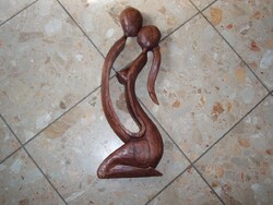 60 cm-Art deco szererelmespár akt szobor
