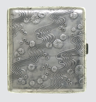 Art Nouveau silver cigarette case, xx. Beginning of s