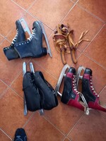 4 Pairs of retro skates collection.!