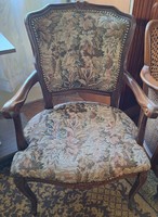 Neo-baroque chair with armrests