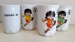 Zsolnay, soccer mug 4 pcs.
