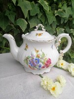 Zsolnay flower pattern teapot