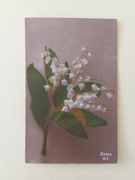 Old postcard lily of the valley