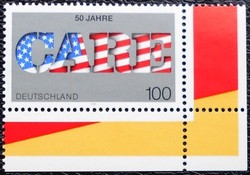 N1829s / Germany 1995 care aid organization stamp postal clean curved corner