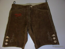 Leather men's shorts 