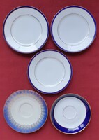 Pack of 5 winterling marktleuthen bavaria eschenbach cobalt seltmann German porcelain saucers