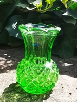 RÉGI ÜVEG IBOLYAVÁZÁK, F.