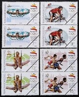 M4136-9c2 / 1992 Olympic stamp series postal clean sample stamps in a pair