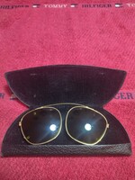 Antique dark green sunglasses with hook on glasses