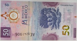 Mexikó 50 pesos 2021 UNC Polimer