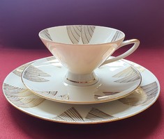 Winterling Röslau Bavaria német porcelán teás kávés reggeliző szett csésze csészealj kistányér