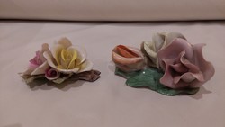 Neapolitan porcelain and a Hungarian porcelain flowers