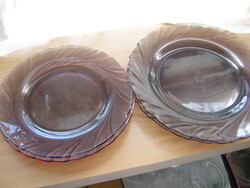 Smoke-colored vereco france plates, 4 pcs