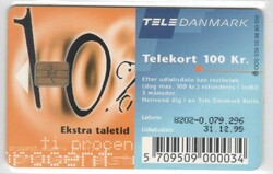 Foreign phone card 0490 Denmark 1999