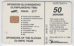Foreign phone card 0484 Slovak 1996