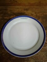 Large flat plate used by a passenger service provider, marked, logoed retro pieces, Great Plains