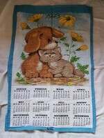 Wall calendar with cats and dogs