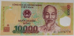 Vietnám 10000 dong 2022 UNC Polymer