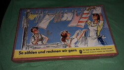 1960. Mi így szeretünk számolni! DDR NDK német szám memória játék világszinten RITKA a képek szerint